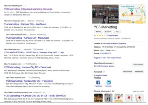 YCS Marketing Google Search for google business