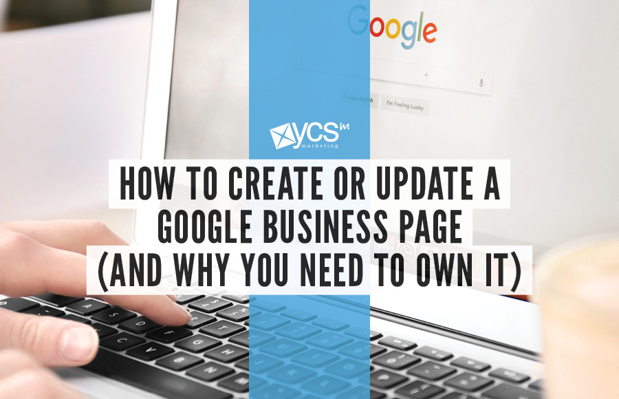 How to create a google business page